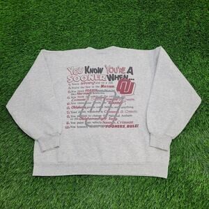Vintage Oklahoma Sooners Sweatshirt Womens Large 22x22 Boxy